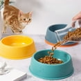 thumbnail image 3 of Round Shape Plastic Pet Food Water Feeding Bowl Dish, Blue, 3 of 10