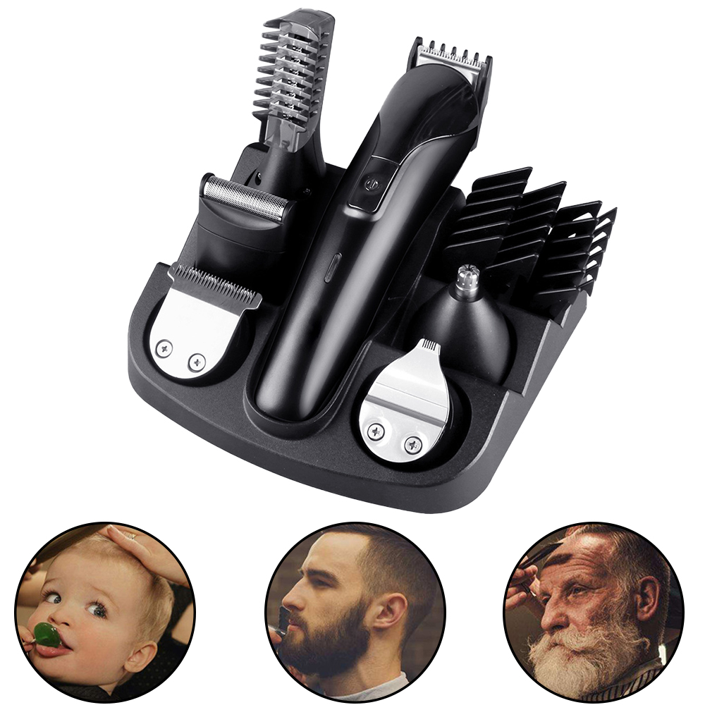 6 in 1 Professional Hair Clippers Cordless Hair Trimmer
