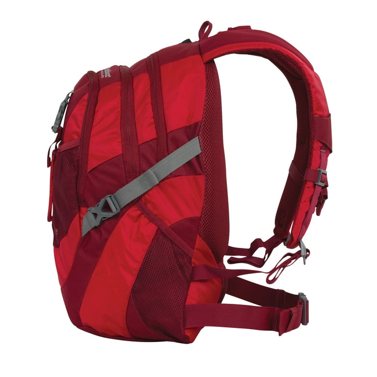 Outdoor Products Vortex 30L Lightweight Travel Backpack, Red