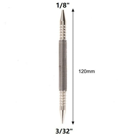 

Spring Tool Hammerless Nail Set Center Holes Punch Spring Loaded Marking Metal