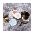 thumbnail image 2 of Juego de 6 posavasos para bebidas, posavasos de cerámica redondos absorbentes con base de corcho, tapete protector para mesa, 2 of 8
