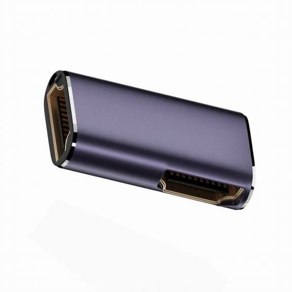 JSER HDMI Female to HDMI 2.1 Female 90 Degree Angled UHD Extension Gold Converter Adapter Support 8K 60hz HDTV