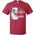 thumbnail image 3 of Inktastic Easily Distracted by Goats Cute Goat T-Shirt, 3 of 5