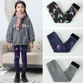thumbnail image 3 of Esho Toddler Girls Winter Warm Thicken Fleece Leggings Teens Girl Stretch Tights Long Pants, 2-12 Years, 3 of 8