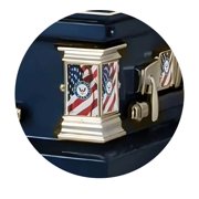 Titan Casket, Veteran Select Series Funeral Casket (Navy)
