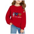 thumbnail image 2 of Byoo Toddler Girls Sweatshirts Hanukkah Menorah Print Crewneck Long Sleeve Pullover Top Warm Casual Shirt for Kids, 2 of 3
