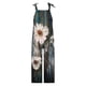 thumbnail image 5 of Mameluco con bolsillo estampado informal a la moda para mujer, mono largo con tirantes, mono, 5 of 8