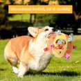 thumbnail image 4 of Pelota de juguete para cachorros, pelota de peluche para perros, pelota interactiva con sonido divertido, 4 of 4