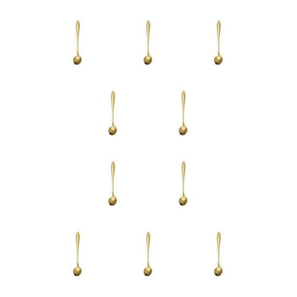 Kearding Cuchara agitadora de acero inoxidable, cucharas para palitos de vino, barman, Bar, vasos Pantalón Corto Rosa Dorada 10Conjunto