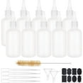 thumbnail image 3 of 12PCS 3.4oz Plastic Squeeze Bottles with Measurement 4PCS 2ml Droppers 2PCS Funnels 1PC Brush and Sticker Labels for Cookie Decoration, 3 of 9