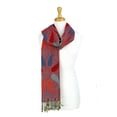 thumbnail image 4 of Paisley Pattern Tow Layered Woven Pashmina Shawl Scarf Wrap Stole, 4 of 4