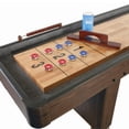 thumbnail image 2 of Hathaway Challenger Shuffleboard Table with Walnut Finish, Hardwood Playfield, Storage Cabinets, 2 of 15