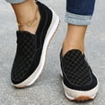 thumbnail image 5 of Zapatos sin cordones de talla grande para mujer, zapatos casuales tallados para caminar con suela gruesa para mujer Wmkox8yii  FOPL2492, 5 of 5