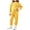Yellow, variant on Cethrio Girls Thermal Pajama Sets, Long Sleeve 2 Piece Pullover Winter Girls' Sleepwear Pink Size 6