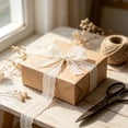 thumbnail image 5 of chaungfeng 1.18" Wide x 24.6 Yards Floral Pattern Lace Ribbon for Decorating, Floral Designing and Crafts - Beige, 5 of 7