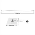 thumbnail image 2 of Correas de Acero Inoxidable para Muebles, Anclajes Sin Taladro, Correas Antisísmicas y Correas de Seguridad para TV, 6 Unidades, Color B, 2 of 5