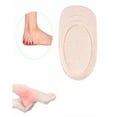 thumbnail image 4 of Zcyifa Heel Cushions 1 Pair Comfortable Heel Support Pads Half Shoe Cushions Foot Care Supplies for Women Girls Ladies Khaki Size L, 4 of 10