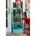 thumbnail image 2 of Cape Craftsmen Urban Vintage Teal Wooden Door Frame with Metal Storage Baskets, 2 of 3