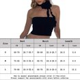 thumbnail image 2 of Chaleco Chaleco sin mangas para mujer Flores tridimensionales Damas Camis Top sin espalda Ygjytge Negro T M para Mujer, 2 of 6