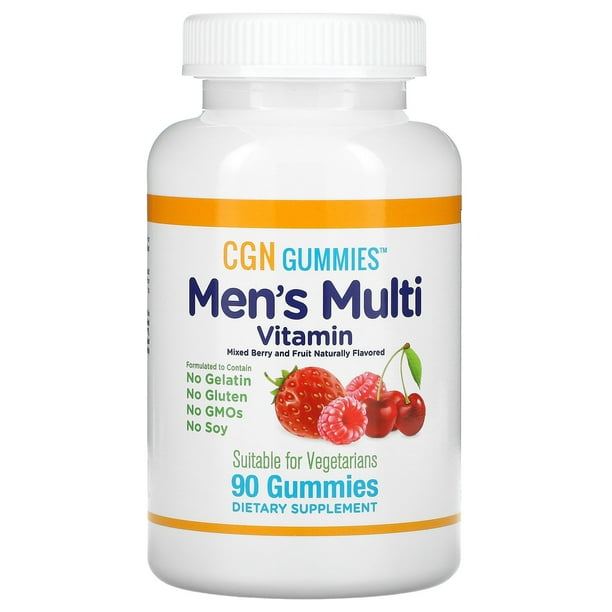 California Gold Nutrition Men’s Multi Vitamin Gummies, No Gelatin, No
