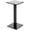 Black, variant on Plymor Clear Acrylic Square Barbell Pedestal Display Riser, 8.5" H x 4" W x 4" D (1/4" thick)