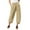 Khaki, variant on LLYwey Women's Hiking Pants Women's Fashion Sport Relaxed Loose Elastic Waist Long Sweatpants Solid Color Bound Feet Female Business Casual Pants Long Pant Style H481 Green-1 XXL