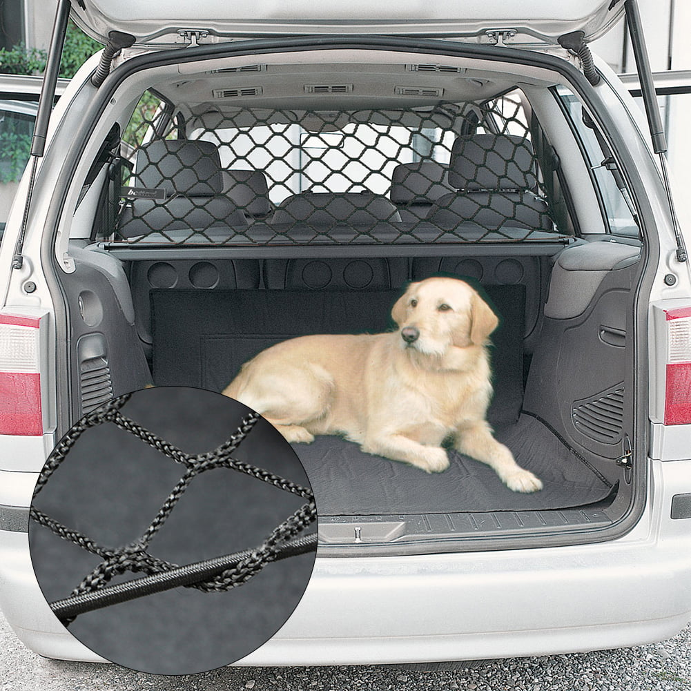 Pssopp Dogs Backseat Net Barrier Pet Seat Barrier Puppy Mesh Obstacle To Keep Your Pets Drivers Safety in Travel With Hooks Straps For Car Vehicle