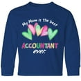 thumbnail image 3 of Inktastic My Mom is the Best Accountant Ever Long Sleeve Youth T-Shirt, 3 of 5