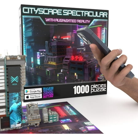 City Scape Spectacular With Augmented Reality Interactive Hidden Object Game - 1000 pc puzzle