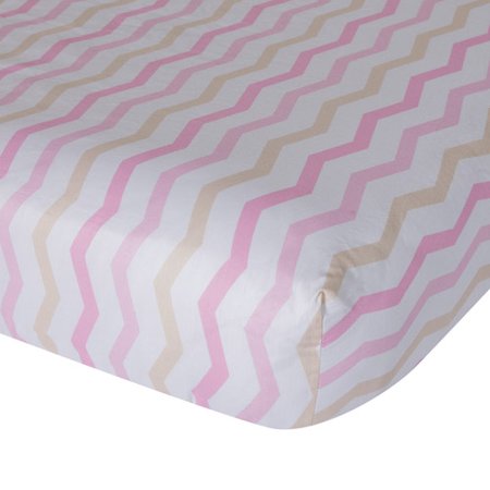 Gingersnap Ellie Fitted Crib Sheet Walmart Com