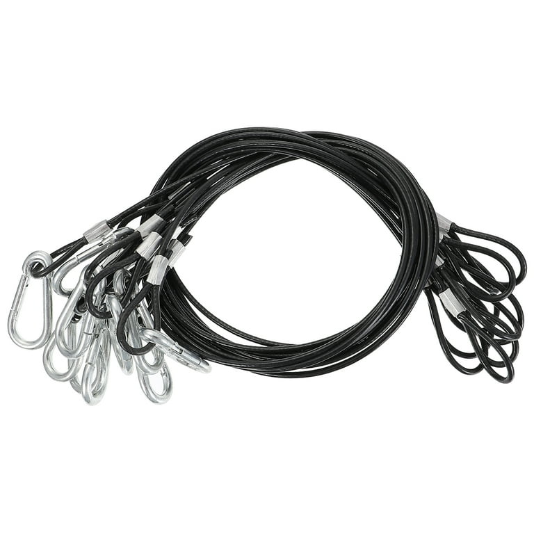 10Pcs Heavy Duty Hanging Wire with Hook Stainless Steel Hanging Wire Rope 
