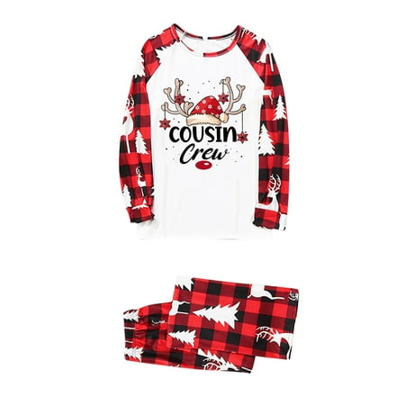 

Christmas Parent Child Home Clothes Male Dad Christmas Deer Print Long Sleeved Top And Pants 2 Piece Set Out Of Home Matching Pajamas Home Clothes
