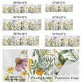 thumbnail image 3 of Spring Wildflowers Window Valance for Kitchen, Summer Country Style Plants Leaf Flowers Rod Pocket Short Curtain for Small Windows, Light Filtering Decorative Valance, 42 x 18 Inch, 3 of 9