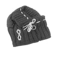 thumbnail image 4 of Gorro de invierno para perro Yinane disfraz sombrero de punto gris, 4 of 8