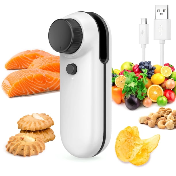 Máquina de sellado con carga de perilla Mini dispositivo de sellado Clip de sellado doméstico portátil Snack a prueba de humedad