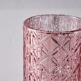 thumbnail image 2 of Efavormart 6 Pack Antique Rose Gold Mercury Glass Candle Holders, Votive Tealight Holders With Geometric Design for Wedding, Parties, Centerpieces Decorations, 2 of 11