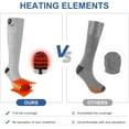 thumbnail image 5 of Snow Deer Heated Socks for Men Women with APP Control Rechargeable Electric Heating Socks Washable Foot Warmer for Winter Hunting Skiing Fishing Climbing Hiking 2200mAh Battery, 5 of 8