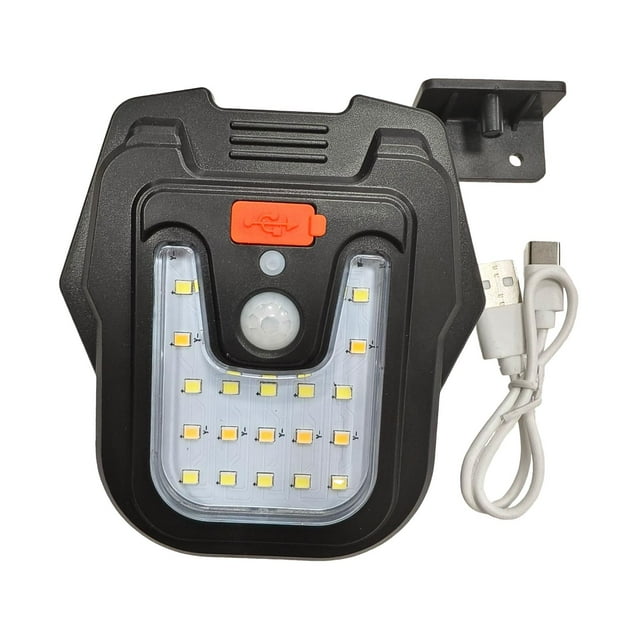Lámpara solar para exteriores con sensor de movimiento, fácil instalación, ahorro de energía, resistente al agua, para vallas. Luz cálida y blanca