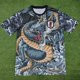 thumbnail image 1 of Camiseta Clásica De Fútbol De Verano De Manga Corta Con Diseño De Dragón Azul JaponésM, 1 of 2