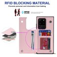 thumbnail image 5 of Dteck for Samsung Galaxy S20 Ultra Flip Wallet Case, PU Leather Magnetic Clasp Case with Card Slot Kickstand & Cross Body Strap Shockproof Protective Case for Samsung S20 Ultra Ladies, Pink, 5 of 10