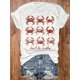 thumbnail image 1 of Women's Crab Casual Tshirt with Crabs, 100% Cotton, White Comfort Streetwear, 1 of 6