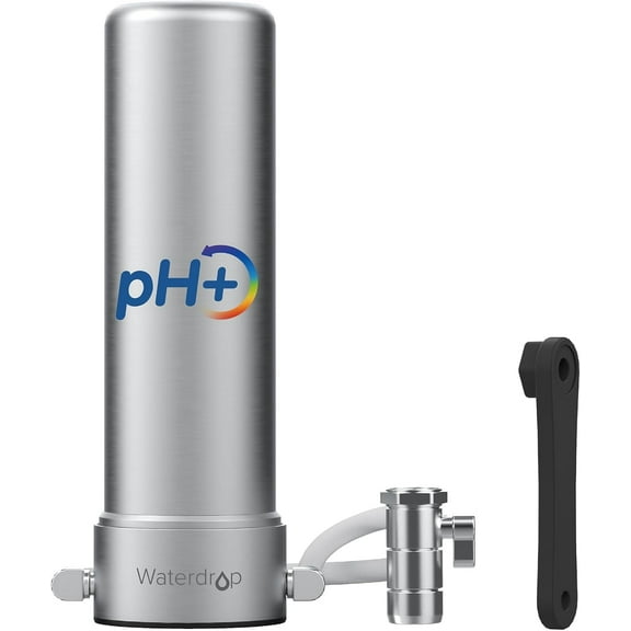 Waterdrop Alkaline Countertop Water Filter, 12 Months or 8,000 Gallons Long-Life, NSF/ANSI 42&372 Certified, Reduces Heavy Metals, Bad Odor and 99% Chlorine,WD-CTF-04(1 Filter Included)