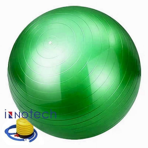 Pelota de Ejercicio de Yoga Extra Gruesa Innotech, Pelota de Gimnasio de 5 Tamaños, Silla de Pelota Resistente para Equilibrio, Estabilidad, Embarazo, Bomba Rápida Incluida.