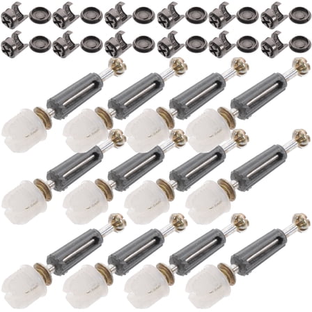 EXHUMKY Furniture Fittings Kit 100 Sets Connecting Dowels Furniture Fasteners Fitting