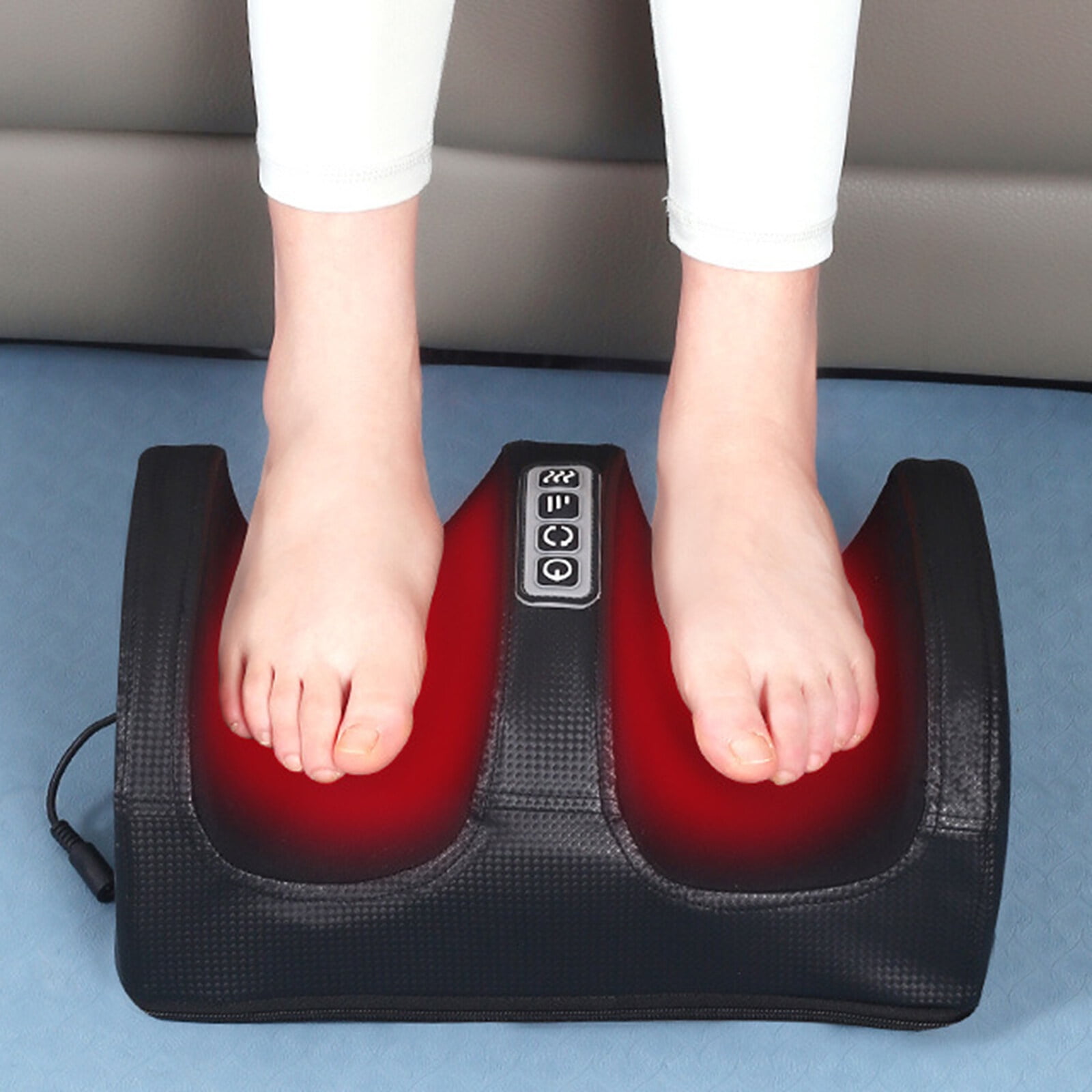 OhhGo Foot Massager Machine Massage for Feet, Chronic Nerve Pain Therapy Spa Gift Deep Kneading Rolling Massage for Leg Calf Ankle, Electric Shiatsu Foot Massager