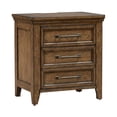 thumbnail image 2 of Liberty Furniture Carolina Park Nightstand with Charging Station - Brown, 2 of 20