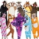 thumbnail image 3 of Pijamas de dibujos animados de animales Siaman Tianma Dinosaurio arcoíris Diablo negro Ropa de hogar para hombres y mujeres Otoño e invierno, 3 of 3