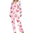 thumbnail image 4 of Censtreet Women's Pajama Set 2025 Lounge Sets Long Sleeve Sleepwear Soft 2 Piece Pjs with Pockets, 4 of 6