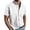 F252 White, variant on Curuila Tops For Men Solid Color Short Sleeve Relaxed Fit Spring Summer Lapel Button Down Fashion Comfort Tee Grey Size M