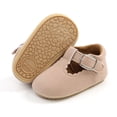 thumbnail image 3 of Toddler Baby Girl Princess Leather Soft Crib Anti-slip First Walkers Shoes, 3 of 6